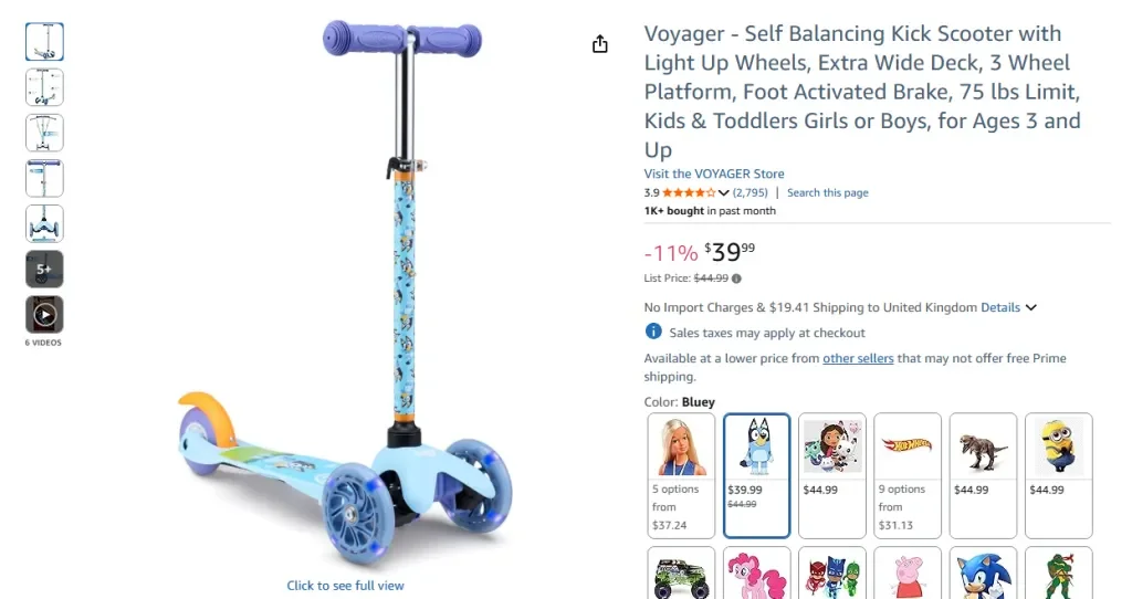 Patinete autoequilibrado Voyager