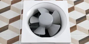 Ventilador de ventilación de plástico blanco