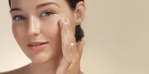 Woman Perfect Face with Hydrated Skin