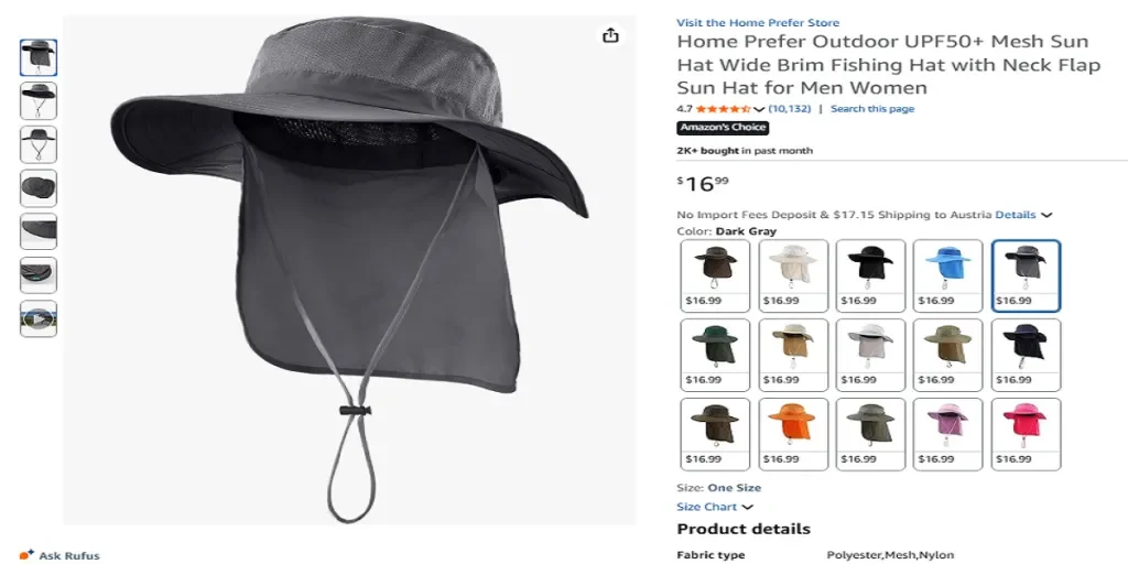 Topi Matahari ZOORON untuk Pria dan Wanita