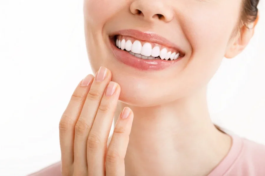 A smile of healthy, white teeth radiates confidence.