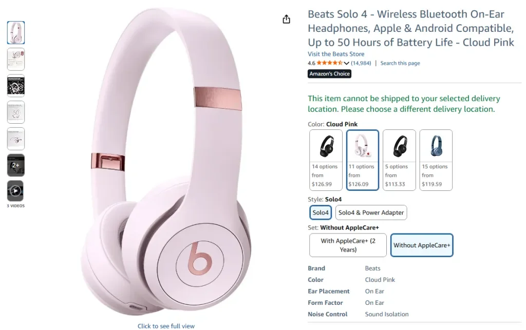 Beats Solo 4 wireless Bluetooth on-ear headphones