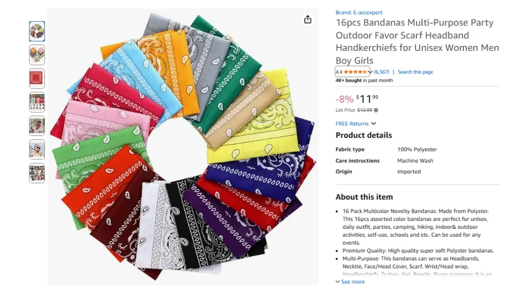 Pañuelos de poliéster unisex E-Accexpert (16 unidades)