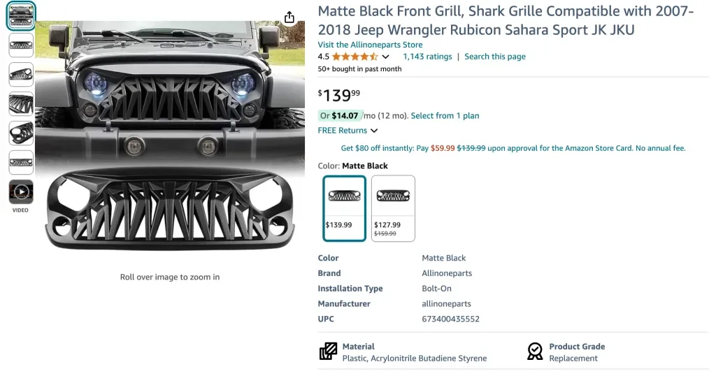 G-PLUS 4-teilige Kotflügelverbreiterungen im Pocket Rivet-Stil