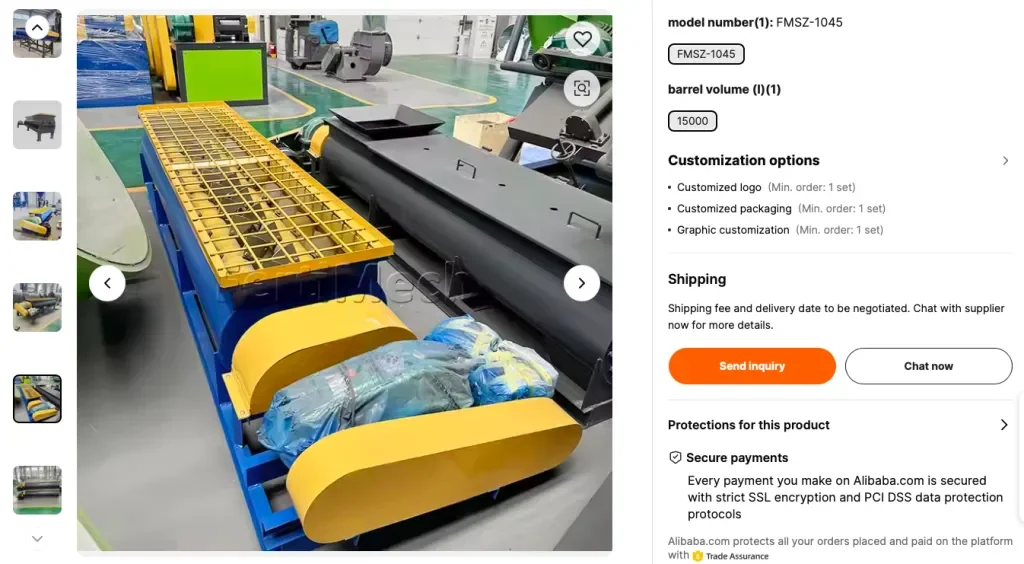 Horizontal dual shaft paddle animal feed mixer, from Alibaba.com