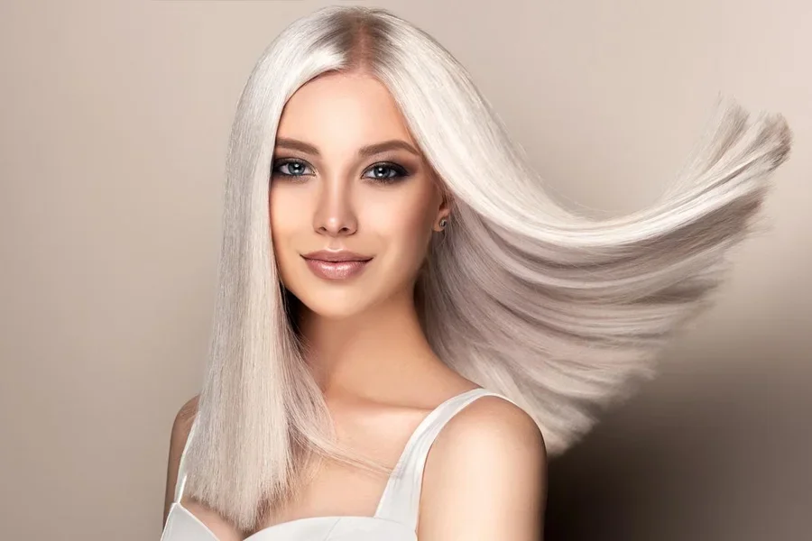 Волосы цвета ледяного блонда