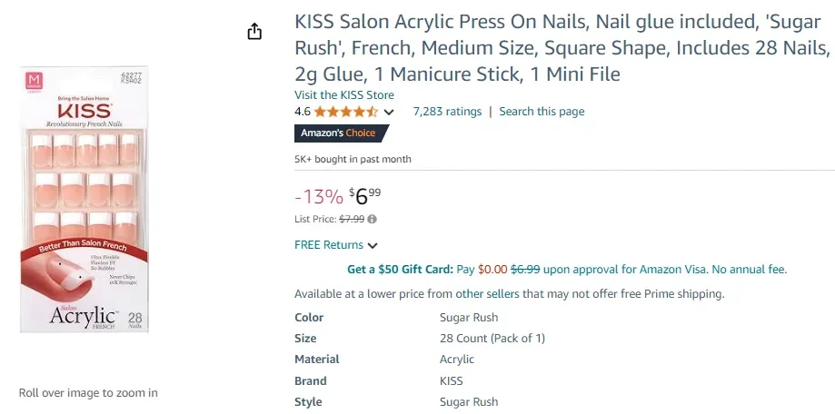 KISS Salon Acrylic Nails