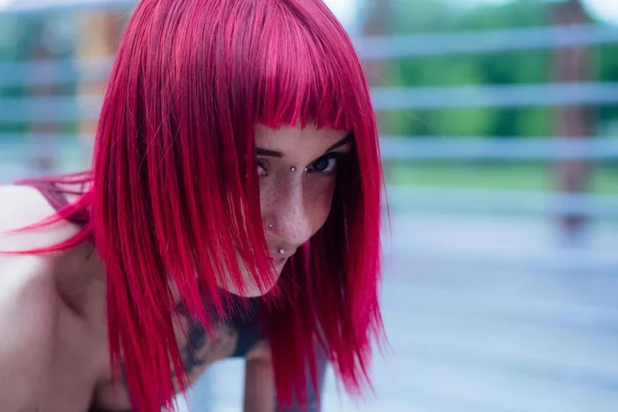 Пурпурные волосы