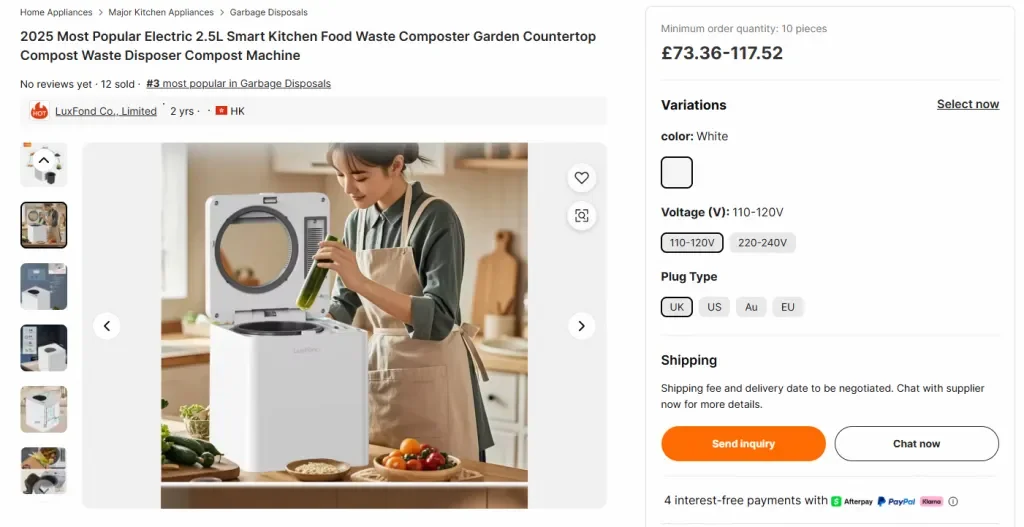 Person putting veggies in a composter