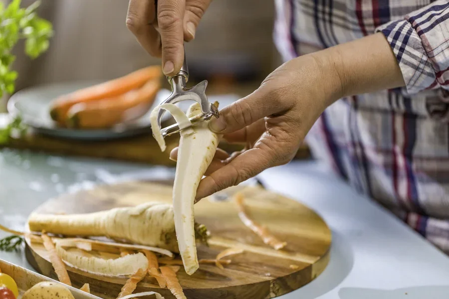 Preparing Fresh Summer Vegetables for Roasting