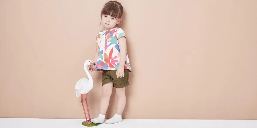 Sad Little Girl in Dress