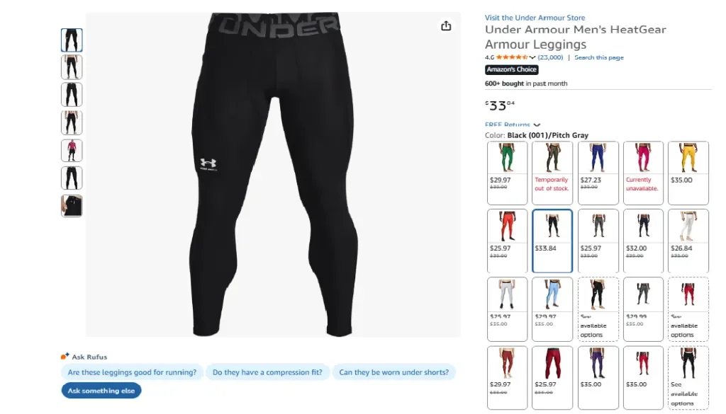 Леггинсы HeatGear Armour для мужчин от Under Armour