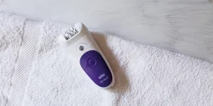 brown, epilator, shaving, female, woman, purple, white, hair free,