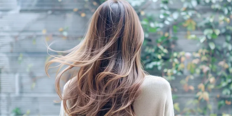 person, woman, girl, back view, long hair, brown hair, beautiful woman, beauty,