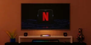 television, Netflix, Netflix logo, room, living room, entertainment, screen,