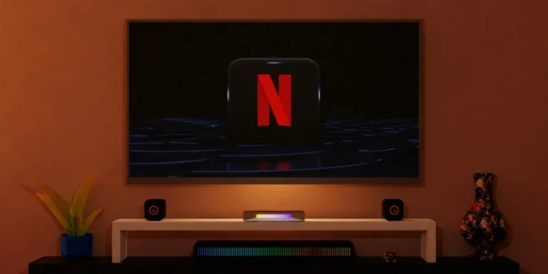 televisi, Netflix, logo Netflix, kamar, ruang tamu, hiburan, layar,