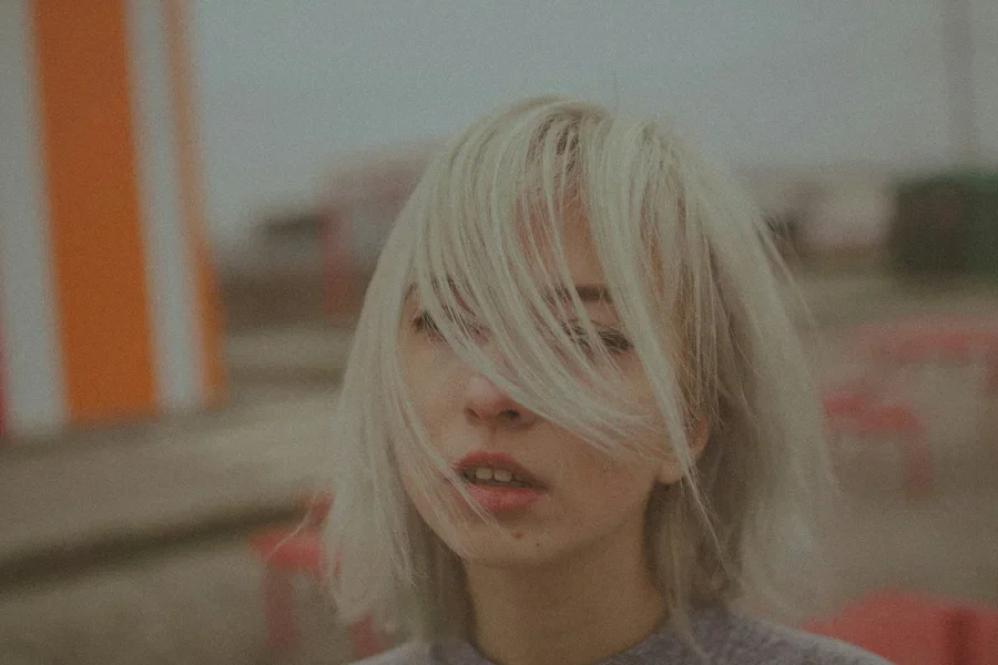 woman in gray crew neck shirt