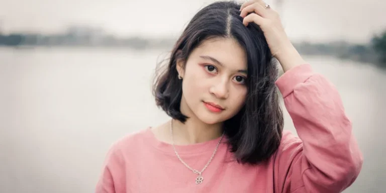 woman, model, casual, short hair, necklace, style, happy, portrait