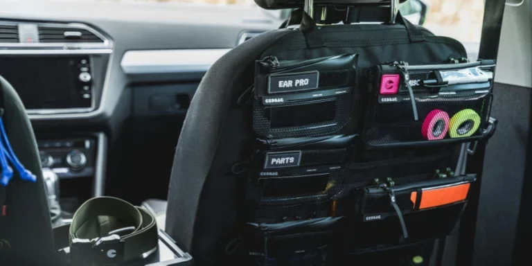 Organizador para el respaldo del asiento del coche con múltiples bolsillos