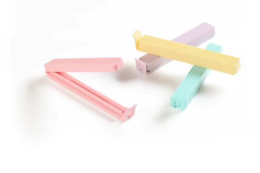 New arrivals of four pastel rainbow bag clips for gifts