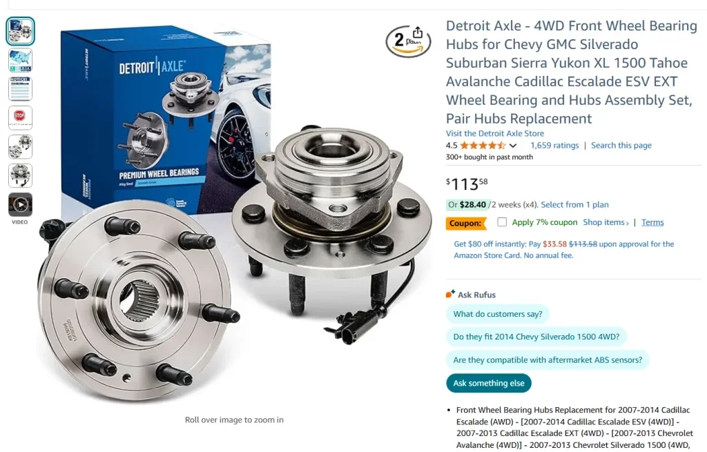 Авто подшипники