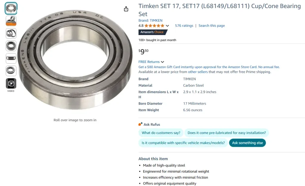 Авто подшипники