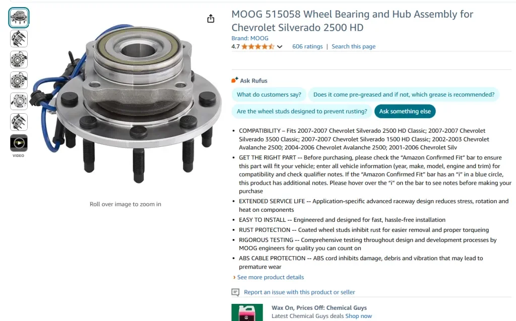 Авто подшипники