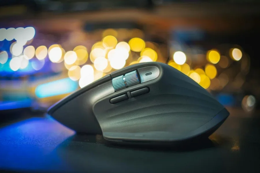 Close up Shot of a Computer Mouse