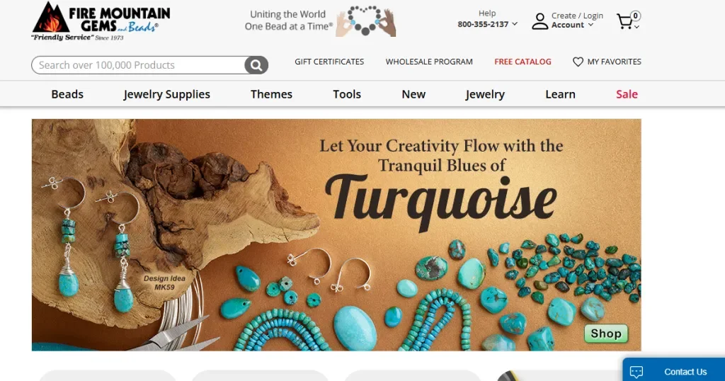 Fire Mountain Gems provides wholesale bead and jewelry supply