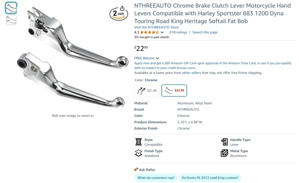 Motorcycle Brake Levers