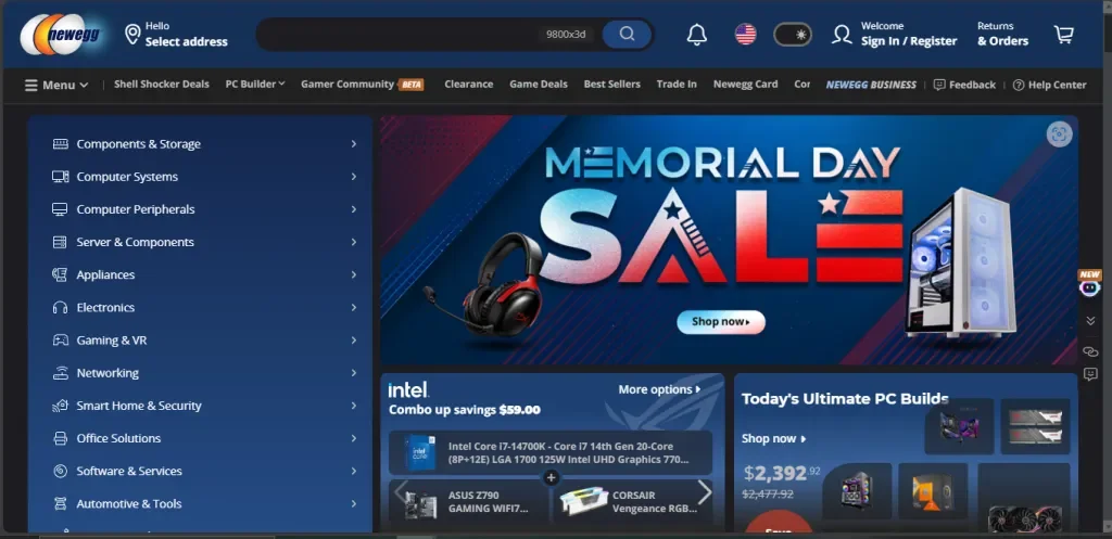 Newegg is a growing marketplace for tech products