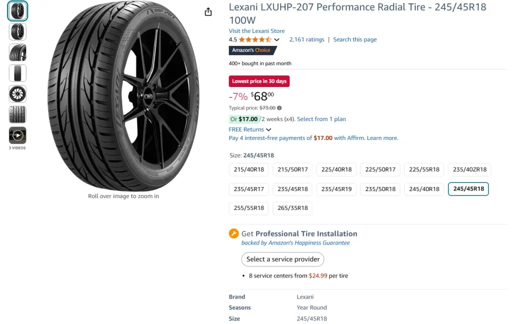 Neumáticos para turismos