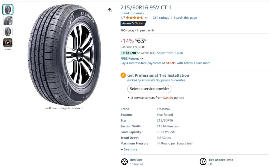 Neumáticos para turismos