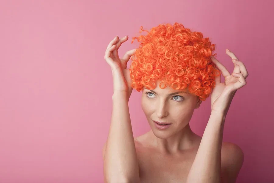 оранжевые парики