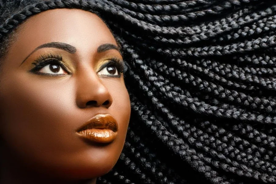 African Female Beauty With Braided Hair