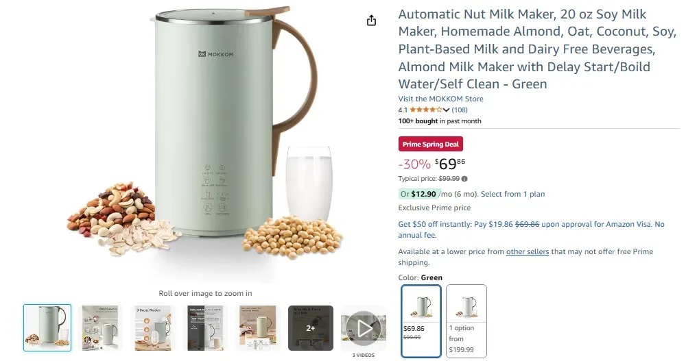 Automatic Nut Milk Maker