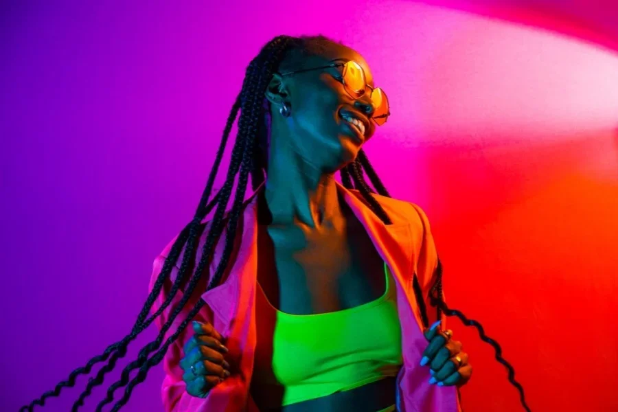 Wunderschöne Afro-Frau