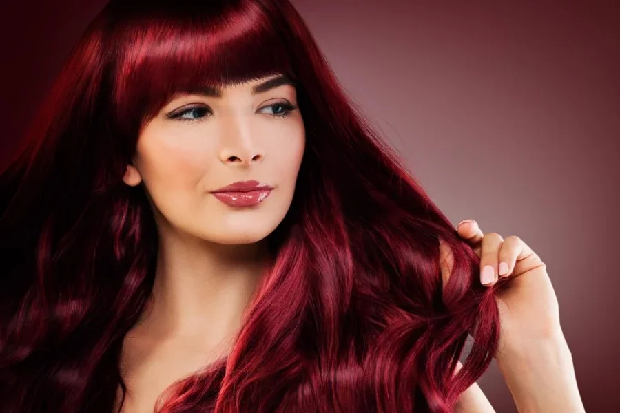 Beautiful Woman with Long Healthy Hairstyle