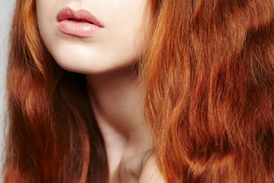 Closeup of Beautiful Hair Color