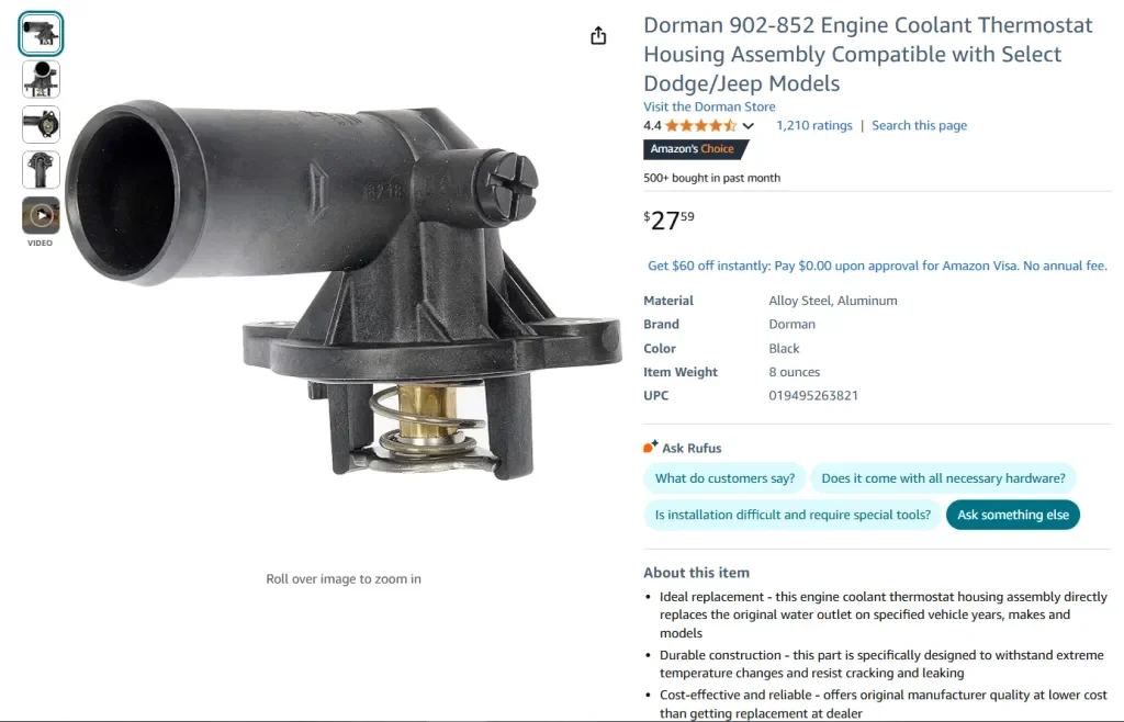 Termostatos do motor