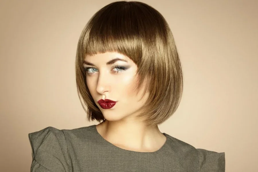 Glamour Portrait of Beautiful Woman Model With Bright Makeup