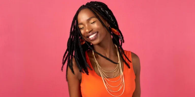 Happy Woman with Rope Twists