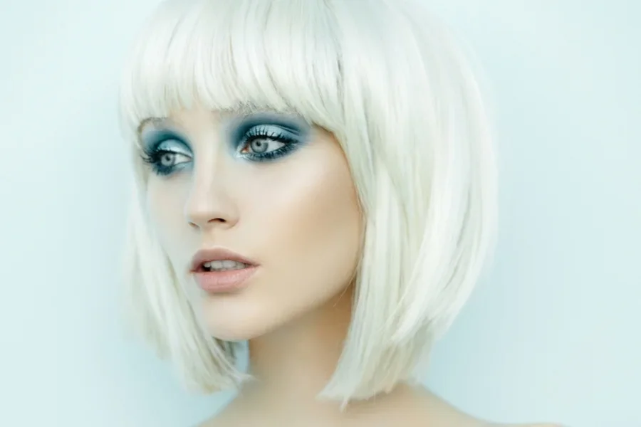 Model with Stylish Bob Hairstyle