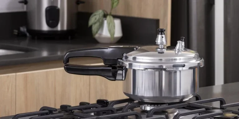 Small silver pressure cooker