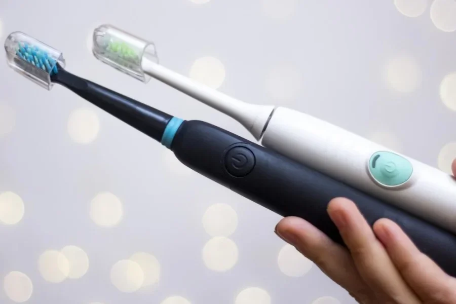 Two electric toothbrushes