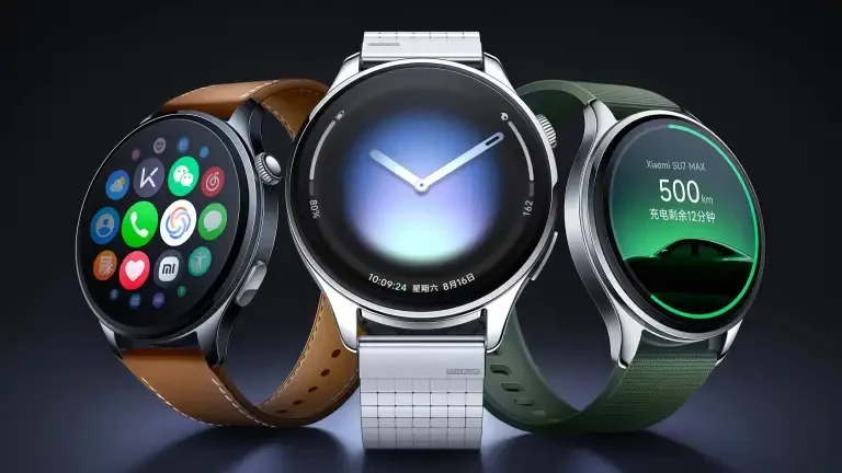 Imagem em destaque do Xiaomi Watch 5 anunciado com HyperOS 3, suporte a eSIM e tecnologia de titânio.