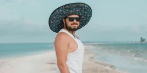 Photo of a Man in a White Tank Top