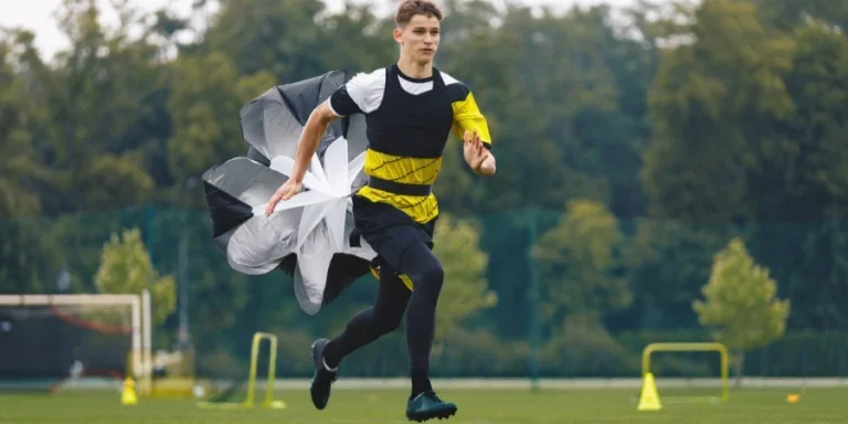 Youth Football Player Running