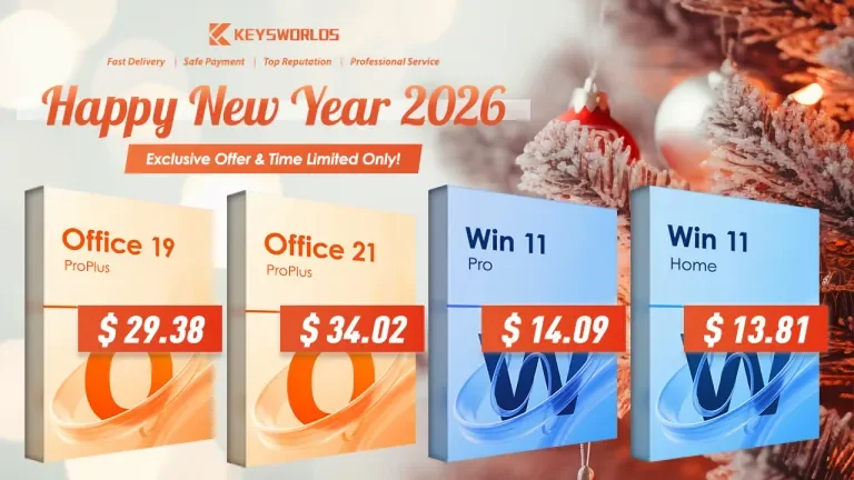 Titelbild für: Sparen Sie 90 % beim Upgrade auf Office 2021 Pro für nur 34 $! Auch Winos Keys profitieren von unschlagbar günstigen Preisen! Starten Sie mit Keysworlds optimal ins neue Jahr!