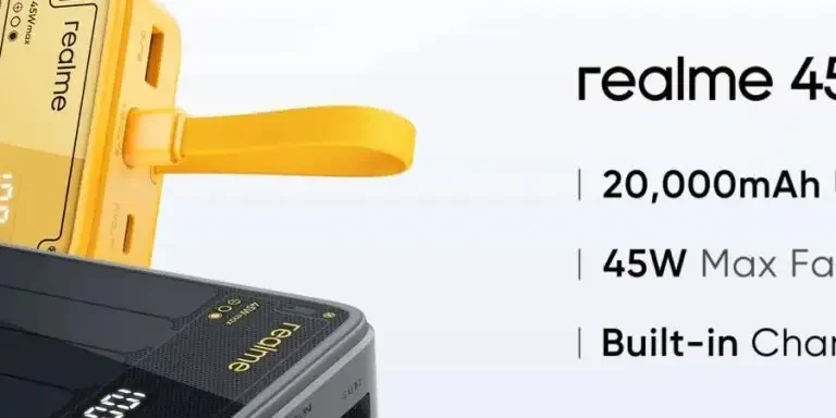 Featured image for Realme Techlife 45w 20000mah Power Bank With Built-In Type-C Cable Goes Official